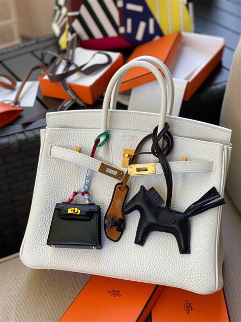 hermes leather horse bag charm.